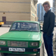 Yura posing with the Faux Lada.